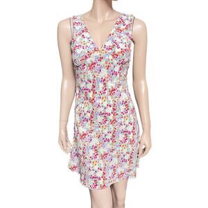 NEW Rails Gigi Fleur Mini Floral Sleeveless Dress Size M Rayon/Viscose Blend